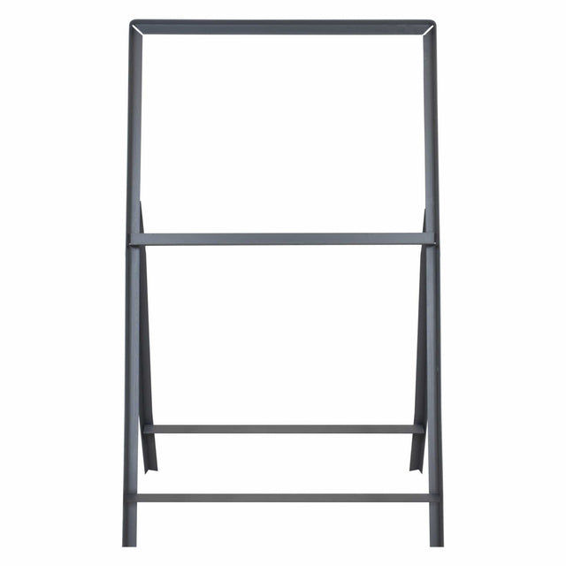 Stanchion-sign-frames,-1-metre-long-leg-outdoor-metal-display-stands,-portable-A-frame-holders,-posts,-double-sided-weather-resistant-heavy-duty-signage-solutions-for-large-format.