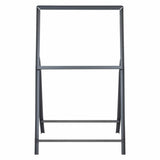 Stanchion-sign-frames,-1-metre-long-leg-outdoor-metal-display-stands,-portable-A-frame-holders,-posts,-double-sided-weather-resistant-heavy-duty-signage-solutions-for-large-format.