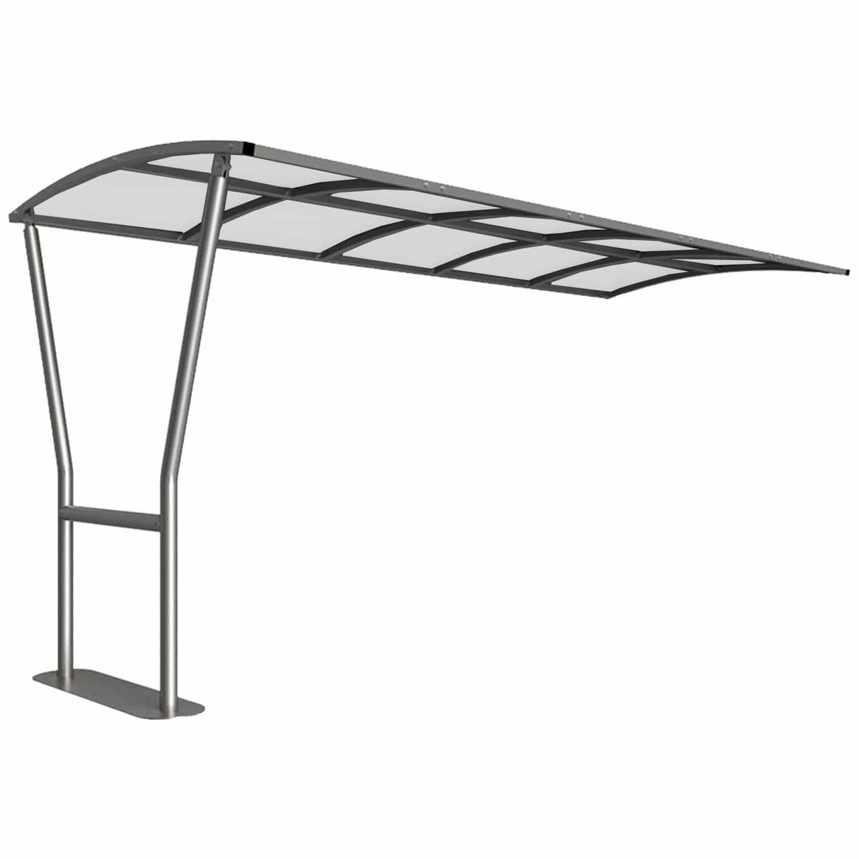 Stanton-open-sided-bike-shelter-clear-roof-outdoor-bicycle-cycle-secure-steel-commercial-weatherproof-durable-enclosure-schools-university-college-flanged-base-plates-bolt-down-galvanised