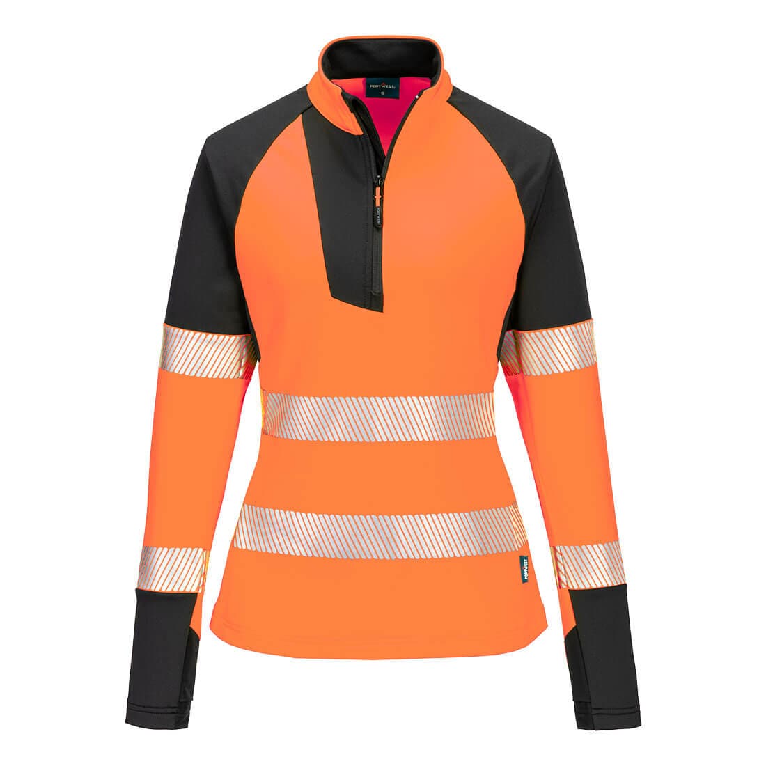 Portwest T173 Class 2 PW3 Hi-Vis Women's 1/4 Zip Sweatshirt