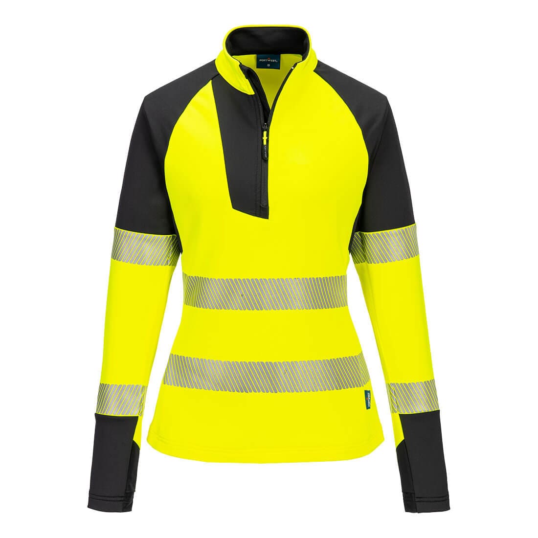 Portwest T173 Class 2 PW3 Hi-Vis Women's 1/4 Zip Sweatshirt