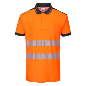 Portwest T180 Class 2 PW3 Hi-Vis Cotton Comfort Polo Shirt S/S