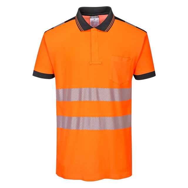 Portwest T180 Class 2 PW3 Hi-Vis Cotton Comfort Polo Shirt S/S