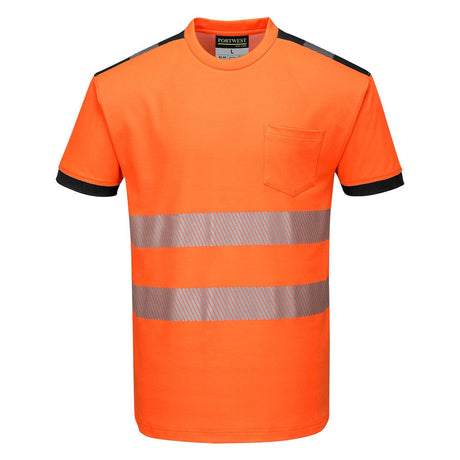 Portwest T181 Class 2 PW3 Hi-Vis Cotton Comfort T-Shirt S/S