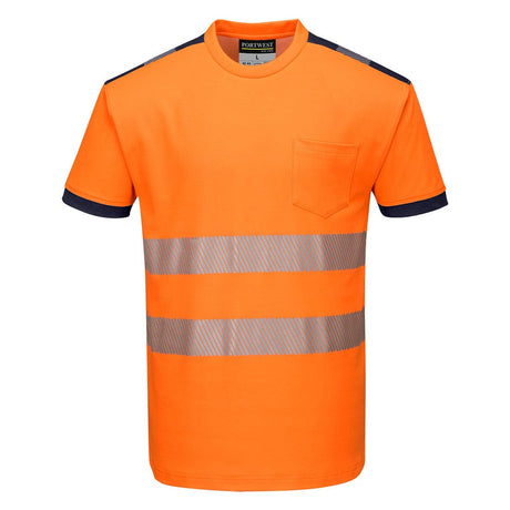 Portwest T181 Class 2 PW3 Hi-Vis Cotton Comfort T-Shirt S/S