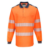Portwest T184 Class 3 PW3 Hi-Vis Cotton Comfort Polo Shirt L/S