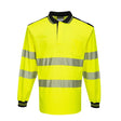 Portwest T184 Class 3 PW3 Hi-Vis Cotton Comfort Polo Shirt L/S