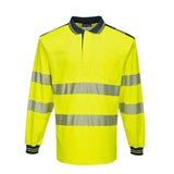 Portwest T184 Class 3 PW3 Hi-Vis Cotton Comfort Polo Shirt L/S