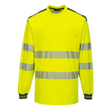 Portwest T185 Class 3 PW3 Hi-Vis Cotton Comfort T-Shirt L/S