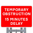 Temporary Obstruction Quick Fit Sign Face