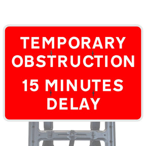Temporary Obstruction Quick Fit Sign Face