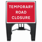 Temporary Road Closure 600 x 450mm Q-Sign