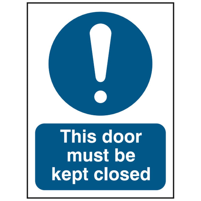 this-door-must-be-kept-closed-sign-safety-extinguisher-signage-fire-evacuation-escape-hazard-identify-locate-instruct-alarm-prevention-regulations-compliance-gear-self-adhesive-rigid-PVC-foam-high-impact-polystyrene-photoluminescent-polycarbonate
