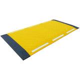 trenchguard-end-cap-ramp-trench-cover-public-safety-worksites-excavation-ground-works-lightweight-yellow-roadworks-cable-trenches-drainage-works-recyclable-HDPE-plastic-utility-heavy-duty-temporary-construction-industrial-pedestrian-roadwork-durable