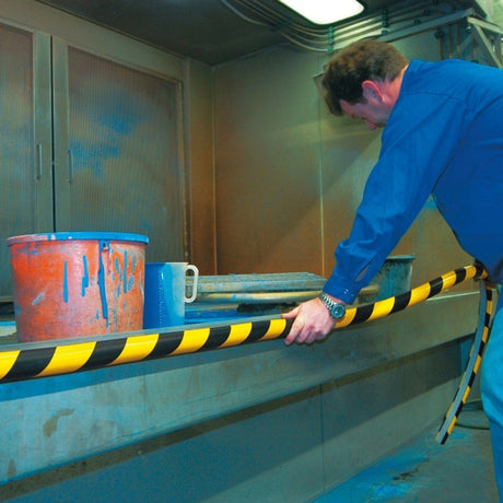 trapeze-push-fit-impact-foam-strips-protection-profiles-for-surfaces-high-visibility-warning-safety-cushioning-protection-injury-prevention-self-adhesive-warehouse-industrial-forklift-padding-heavy-duty-durable-racking-machinery-vehicles-trolleys-columns-hospitals-labs-production-areas