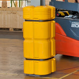 traffic-line-column-pillar-racking-protector-plastic-for-uprights-adjustable-durable-yellow-polyethylene-heavy-duty-warehouse-rack-impact-protection-industrial-commercial-depots-distribution-floor-damage-TUV-approved-velcro-straps-yellow-reusable