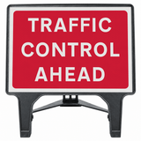 Traffic Control Ahead 1050x750mm Q-Sign