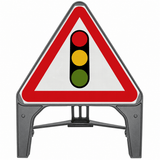 Traffic Signals Ahead 750mm Q-Sign 543