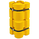 traffic-line-column-pillar-racking-protector-plastic-for-uprights-adjustable-durable-yellow-polyethylene-heavy-duty-warehouse-rack-impact-protection-industrial-commercial-depots-distribution-floor-damage-TUV-approved-velcro-straps-yellow-reusable