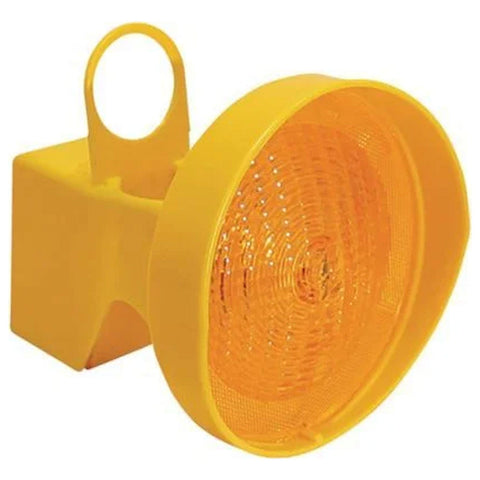 traffic-cone-lights-LED-flashing-road-safety-portable-warning-high-visibility-photocell-reflective-roadworks-unipart-dorman-waterproof-beacon-highway-outdoor-construction-nighttime-polycarbonate-orange-high-intensity-barrier-pedestrian-uk