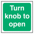 turn-knob-to-open-fire-safety-extinguisher-signage-evacuation-escape-hazard-identify-locate-instruct-alarm-prevention-assembly-regulations-compliance-gear-self-adhesive-rigid-PVC-foam-high-impact-polystyrene-photoluminescent-polycarbonate