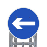 Reflective Quick Fit Sign Faces Chapter 8 Compliant The Red Book Road Sign High Visibility Traffic Safety Temporary Boards Custom Sign Frame RA1  HIP Class 2 RA2 Prismatic GRP Plastic Substrate Composite Dibond 