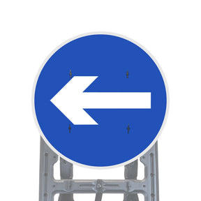 Reflective Quick Fit Sign Faces Chapter 8 Compliant The Red Book Road Sign High Visibility Traffic Safety Temporary Boards Custom Sign Frame RA1  HIP Class 2 RA2 Prismatic GRP Plastic Substrate Composite Dibond 