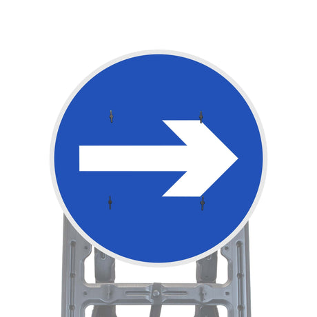 Reflective Quick Fit Sign Faces Chapter 8 Compliant The Red Book Road Sign High Visibility Traffic Safety Temporary Boards Custom Sign Frame RA1  HIP Class 2 RA2 Prismatic GRP Plastic Substrate Composite Dibond 