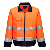 Portwest TX70 Class 3 Madrid Hi-Vis Contrast Bomber Jacket