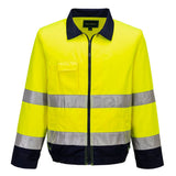 Portwest TX70 Class 3 Madrid Hi-Vis Contrast Bomber Jacket