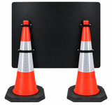 Diversion Right 1050x750mm Cone Sign (Double Cone) 2702a