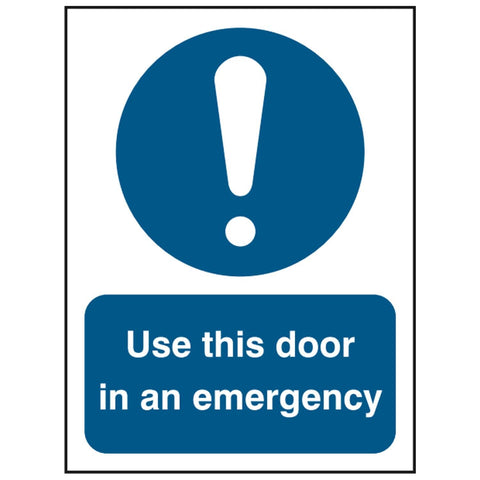 use-this-door-in-an-emergency-sign-safety-extinguisher-signage-fire-evacuation-escape-hazard-identify-locate-instruct-alarm-prevention-regulations-compliance-gear-self-adhesive-rigid-PVC-foam-high-impact-polystyrene-photoluminescent-polycarbonate