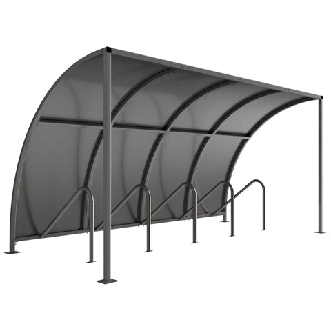 VS1-cycle-shelter-autopa-galvanised-steel-integrated-bike-stand-outdoor-freestanding-parking-bicycle-secure-standalone-secure-bolt-down-robust-weather-resistant-weatherproof-steel-canopy-bike-protection