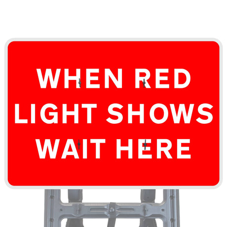 Red Light Shows Quick Fit Sign Face Diagram