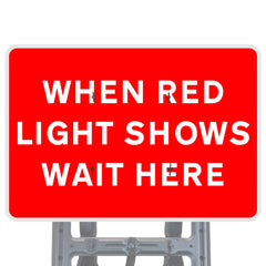 Red Light Shows Quick Fit Sign Face Diagram