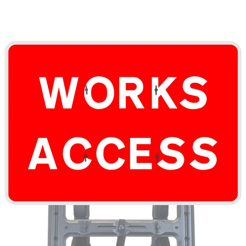 Works Access Quick Fit Sign Face Diagram 