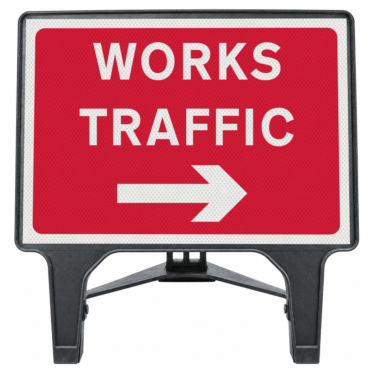 Works Traffic Right 1050x750mm Q-Sign