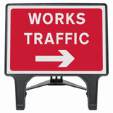 Works Traffic Right 1050x750mm Q-Sign