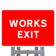 Works Exit Quick Fit Sign Face Diagram