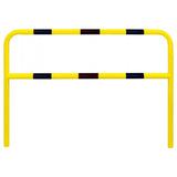 XL-heavy-duty-hoop-guard-black-yellow-indoor-outdoor-use-industrial-warehouses-depots-factories-safety-commercial-steel-powder-coated-distribution-forklift-damage-pallet-racking-impact-protection-galvanised-danger-zones-knee-bar-rigid