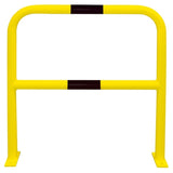 XL-heavy-duty-hoop-guard-black-yellow-indoor-outdoor-use-industrial-warehouses-depots-factories-safety-commercial-steel-powder-coated-distribution-forklift-damage-pallet-racking-impact-protection-galvanised-danger-zones-knee-bar-rigid