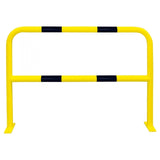 XL-heavy-duty-hoop-guard-black-yellow-indoor-outdoor-use-industrial-warehouses-depots-factories-safety-commercial-steel-powder-coated-distribution-forklift-damage-pallet-racking-impact-protection-galvanised-danger-zones-knee-bar-rigid