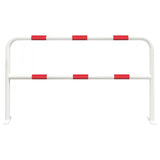 XL-heavy-duty-hoop-guard-red-white-indoor-outdoor-use-industrial-warehouses-depots-factories-safety-commercial-steel-powder-coated-distribution-forklift-damage-pallet-racking-impact-protection-galvanised-danger-zones-knee-bar-rigid