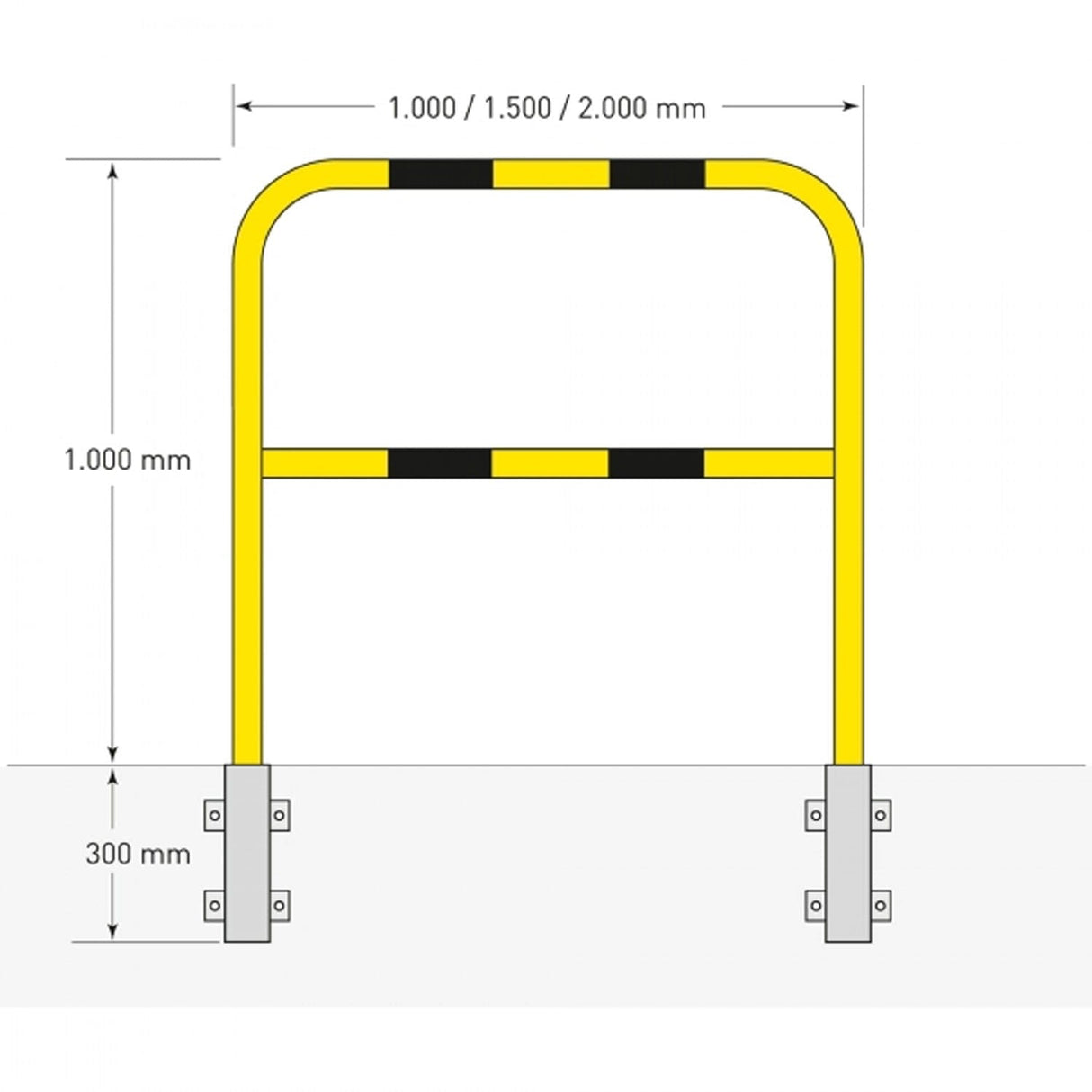 Wall Mounted Steel Hoop Guards