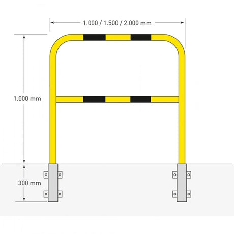 Wall Mounted Steel Hoop Guards