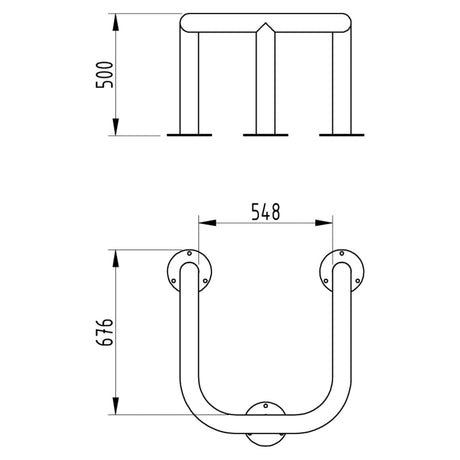 Galvanised Steel Column Protector