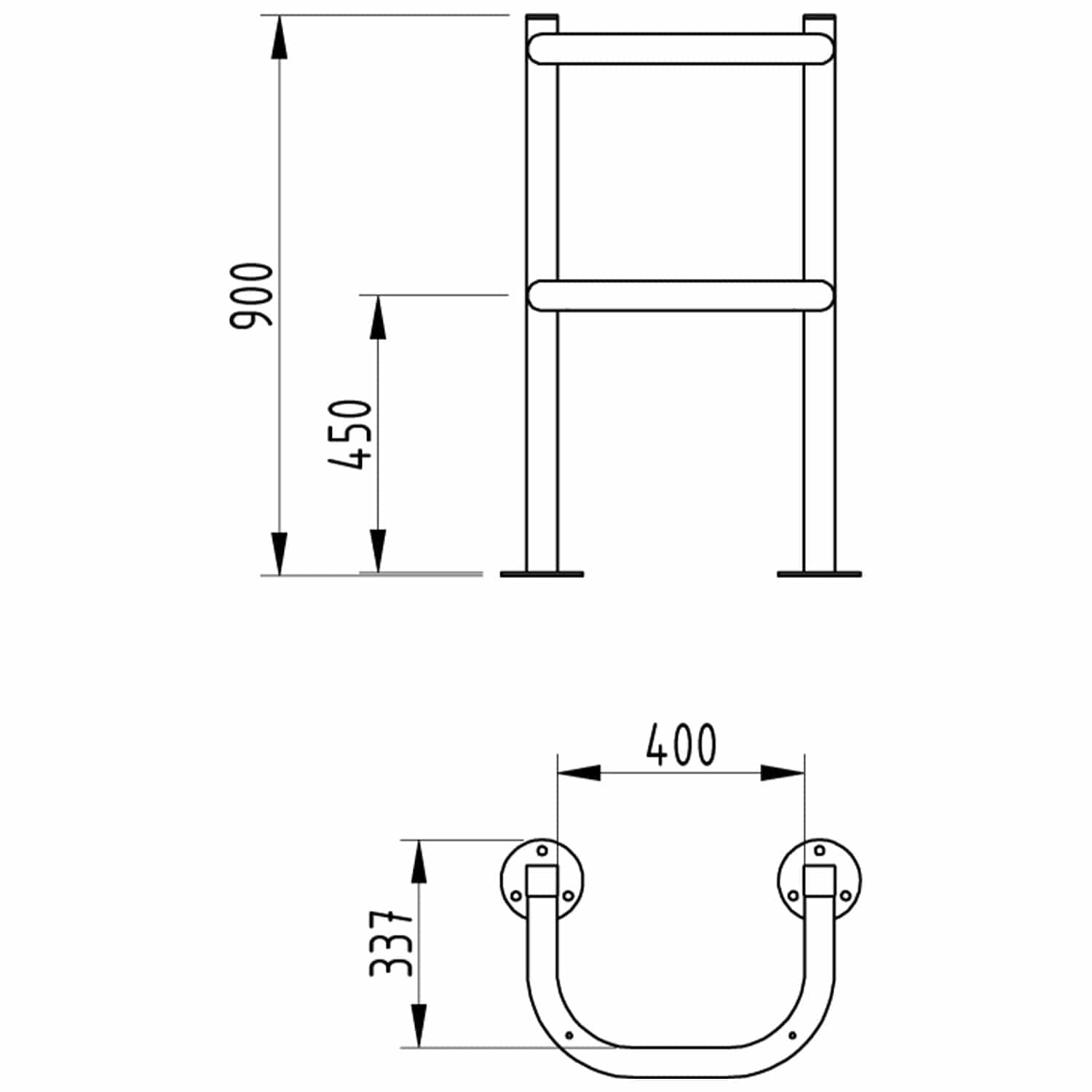 Galvanised Steel Column Protector 