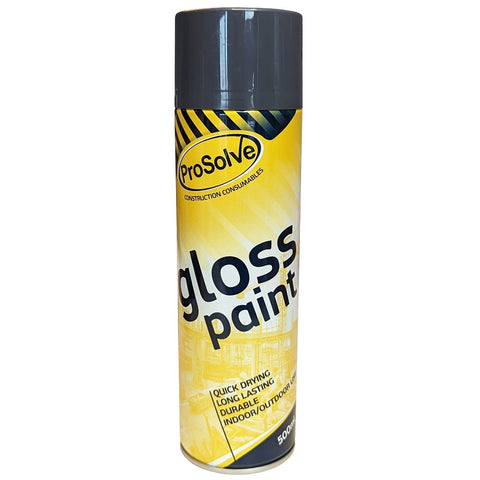 Premium Acrylic Gloss Paint | Interior & Exterior Use | RAL 7016 (Anthracite Grey) | Ideal for Wood, MDF, Ceramic, & Plastics | Lorry Chassis, Skips, Gates, Railings, Tippers, Structural Steel | Excellent Coverage & Adhesion | Acrylic Based Gloss Spray Paint