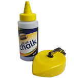 Enhance your marking precision with our 30m Alloy Chalk Line, featuring a robust alloy case for durability and a stainless steel hook to prevent rust. Includes 4oz of blue chalk for immediate use. Available in vibrant yellow, our alloy chalk line ensures reliability for various marking tasks.