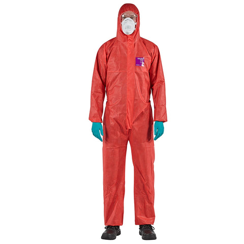 Alpha-Tec 1500 Coverall a Breathable SMS Comfort Protection Suit Ideal for Safety and Comfort.